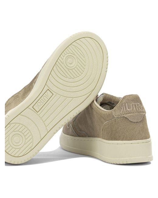 Autry Brown Pony Skin Effect "Medalist Low" Sneaker