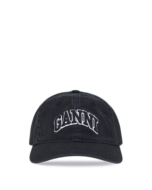 Ganni Blue Logo Baseball Cap