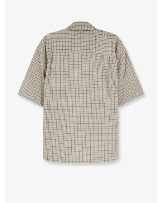Walk In Paris Gray Shirt Madras Cotton for men