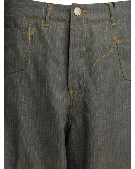 Junya Watanabe Gray Casual Pinstripe Pants