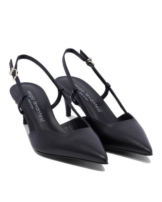 Sergio Levantesi Black Heeled Shoes