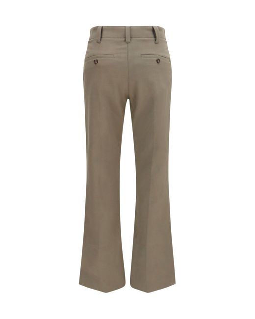 Brunello Cucinelli Gray Slim Flared Pants