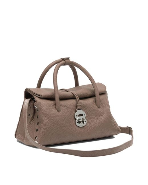 Zanellato Metallic Handbags Brown