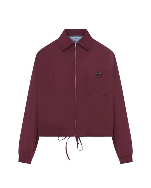 Prada Purple Zippered Light Jacket