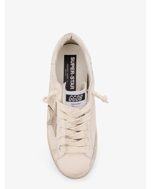 Golden Goose Deluxe Brand White Deluxe Brand Super Star Half Foxing Leather Sneakers for men