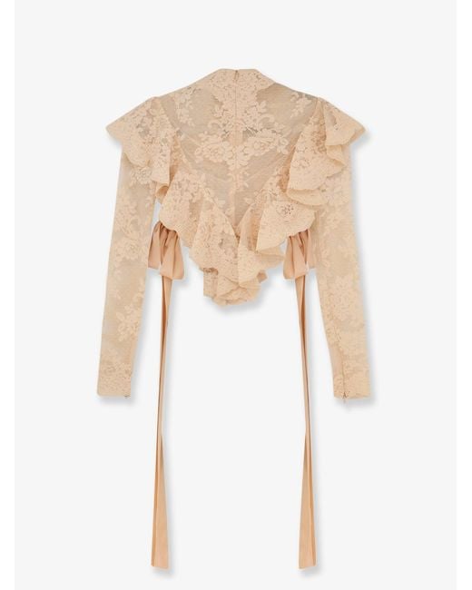 Zimmermann White Top Luna Lace