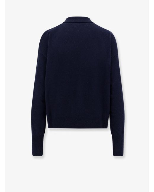 THE 73 Blue Turtleneck Wool Sweater