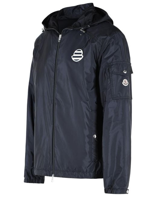 Moncler Blue 'Mornay' Polyamide Jacket for men