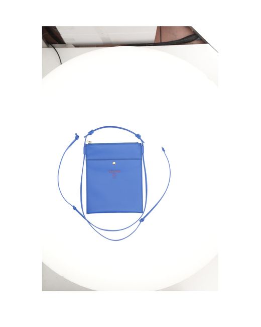 Women's Blue Shoulder Bag Sharp Pouch