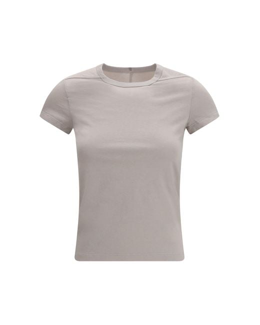 Rick Owens Gray Cotton Slim T-Shirt