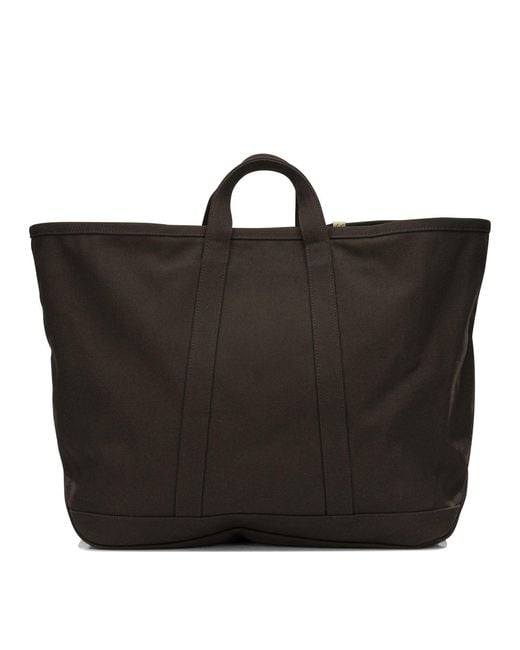 Visvim Black "Canvas Rime Tote L" Large Hand Bag for men