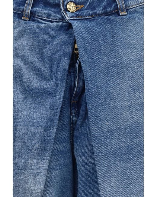 Balmain Blue Barrel Denim Jeans