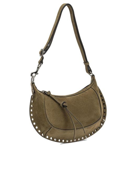 Isabel Marant Metallic "Oskan Moon" Small Shoulder Bag