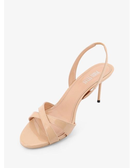 Paris Texas Natural Lidia Patent Leather Sandals