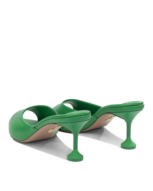 Aquazzura Bisous 65 Mm Heeled Shoes Green