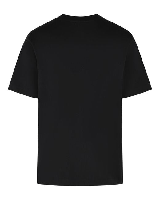 Casablanca Black 'Tennis Club Triangle' Cotton T-Shirt for men