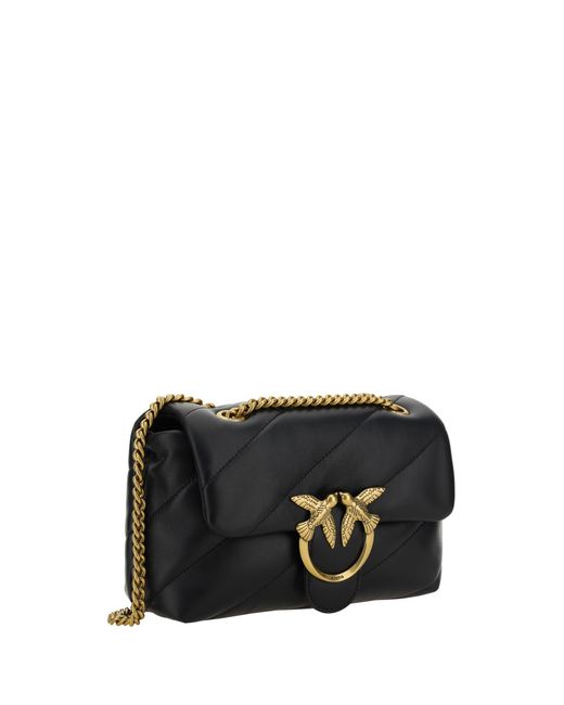 Pinko Black Shoulder Bag Love Mini Puff