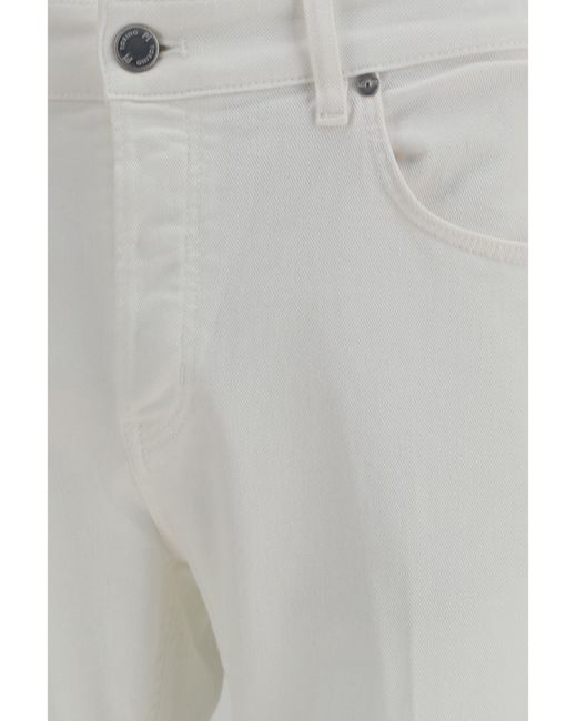 PT Torino Gray Denim Pants Reggae for men