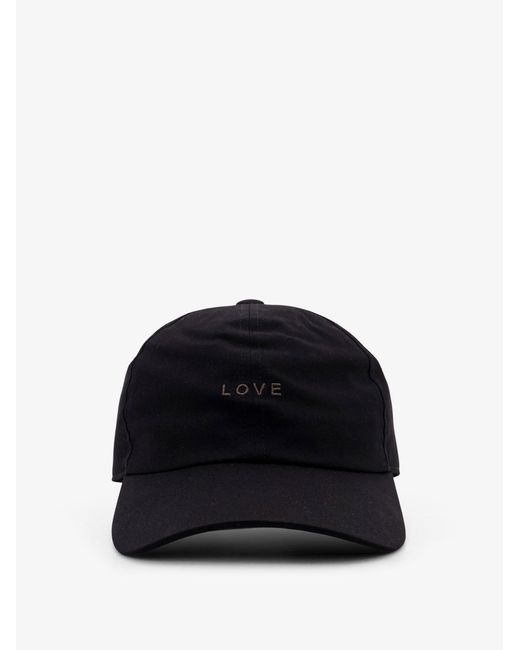 Rick Owens Black Cotton Blend Hat for men