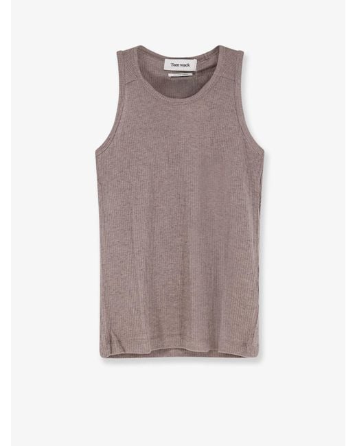 TONYWACK Gray Lyocell Blend Tank Top for men