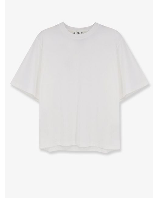 Rohe White Cotton Blend T-Shirt