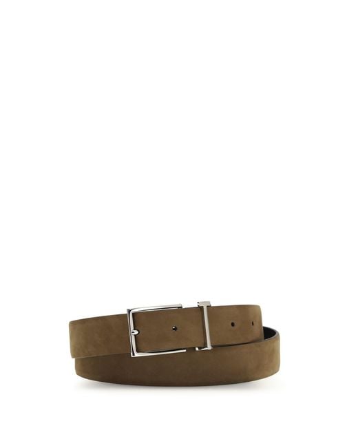 Tom Ford Brown Suede Belt for men