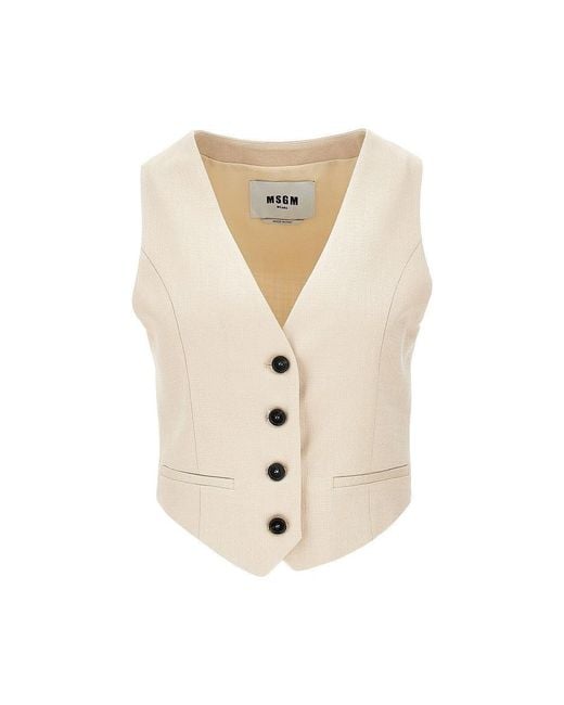MSGM Natural Vests