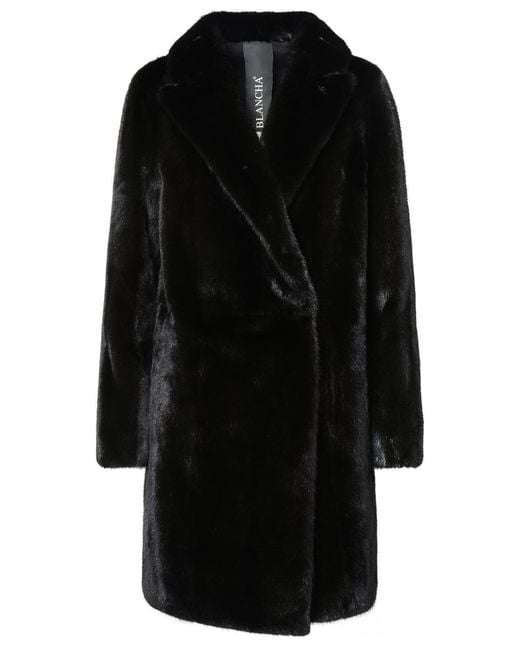 Blancha Black Long Mink Fur