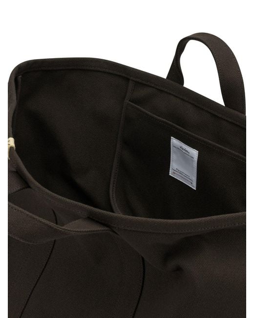 Visvim Black "Canvas Rime Tote L" Large Hand Bag for men
