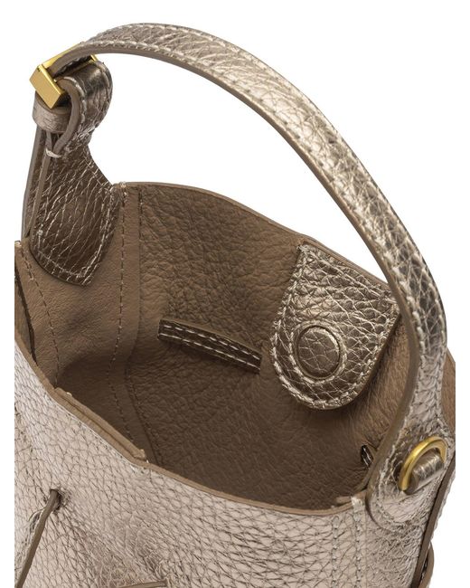 Gianni Chiarini Natural Bronze Leather Handbag