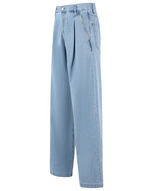 Dries Van Noten Blue 'Penning' Light Denim Jeans for men