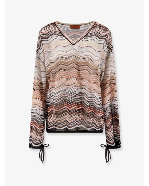 Missoni Multicolor Viscose And Metallic Fiber Sweater