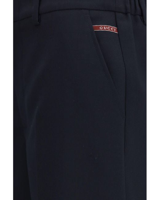 Gucci Blue Wool Shorts