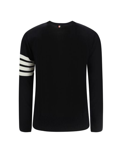 Thom Browne Black Cardigan for men