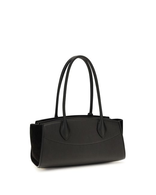 Ferragamo Black Studio Soft East West Shoulder Bag