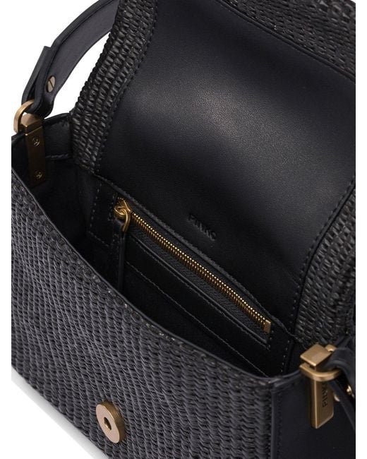 Pinko Black 'Mini Love Bag Slouchy' Shoulder Bag