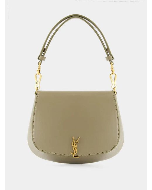 Saint Laurent White "Voltaire" Shoulder Bag Mini