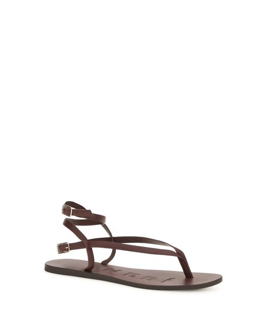 Manebí White Leather Sandals