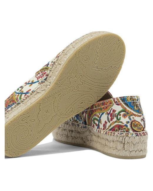 Etro Brown Cotton Espadrilles