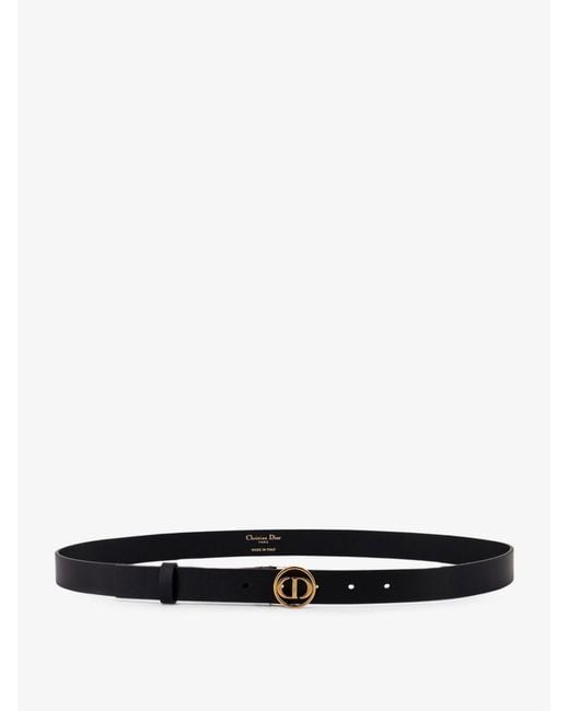 Dior White Dior Leather Belt