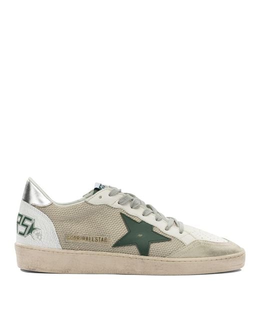 Golden Goose Deluxe Brand Natural "Ball Star" Sneakers for men