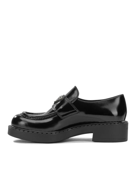 Prada Black Calf Leather Loafers