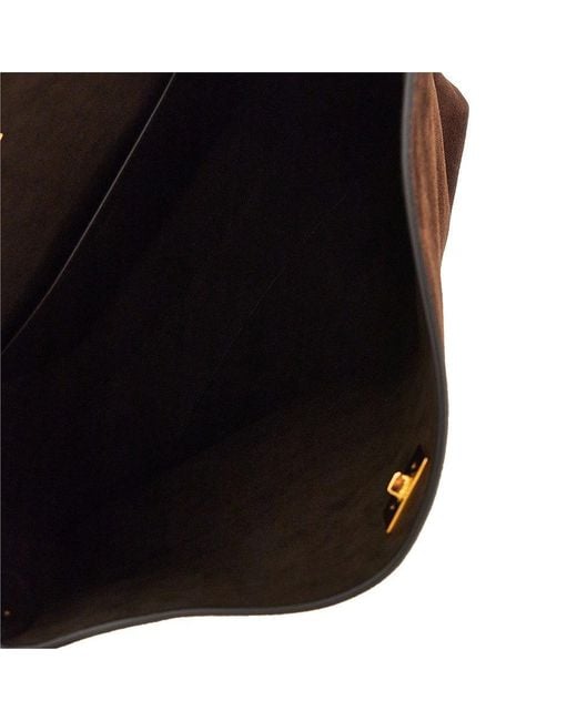 Dolce & Gabbana Brown 'Vittoria' Suede Leather Big Bag