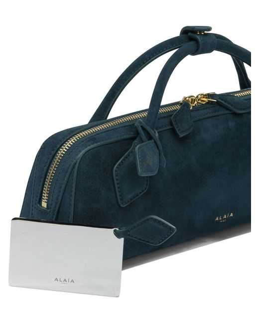 Alaïa Blue "Le Teckel" Medium Handbag