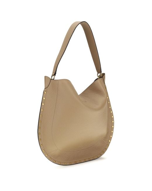 Isabel Marant Natural Oskan Hobo Shoulder Bag