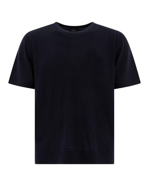 Vince Black Short-Sleeved Sweater for men