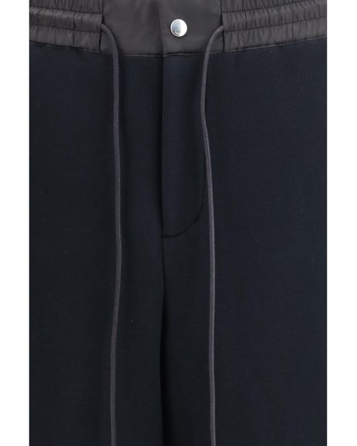 Sacai Blue Cotton Sweatpants for men