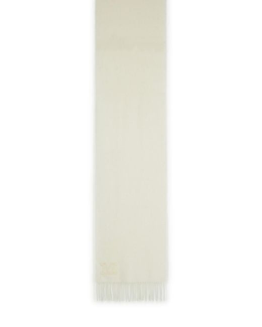 Max Mara White 'Wsdalia' Optical Cashmere Scarf