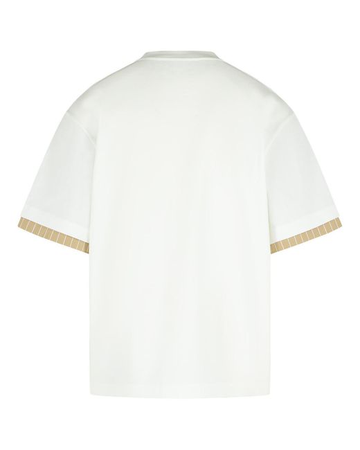 Jil Sander White Cotton Crew Neck T-Shirt for men