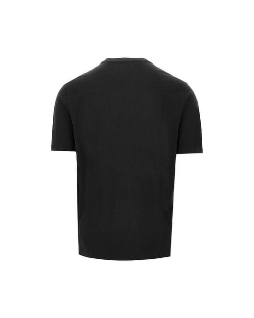 Majestic Filatures Black Cotton And Lyocell T-Shirt for men
